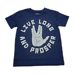 Star Trek Live Long Hand TV Show T-Shirt Size 10/12